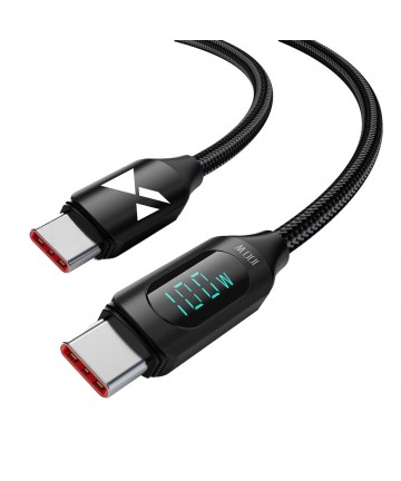 USB C - USB C Cable Wozinsky WUCCC1 with PD Display 100W 1m - Black