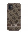 Guess GUHCN61P4SNW iPhone 11 / Xr brown/brown hardcase 4G Stripe