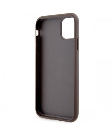 Guess GUHCN61P4SNW iPhone 11 / Xr brown/brown hardcase 4G Stripe