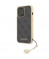 Guess 4G Charms Collection case for iPhone 14 Pro - gray