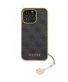Guess 4G Charms Collection case for iPhone 14 Pro - gray