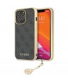 Guess 4G Charms Collection case for iPhone 14 Pro Max - gray