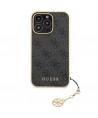 Guess 4G Charms Collection case for iPhone 14 Pro Max - gray