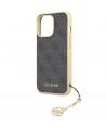 Guess 4G Charms Collection case for iPhone 14 Pro Max - gray