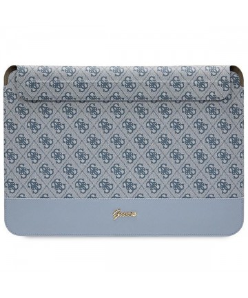 Guess 4G Stripe Metal Logo case for a 14" laptop - blue
