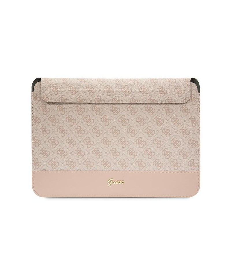 Guess 4G Stripe Metal Logo case for a 14" laptop - pink