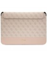 Guess 4G Stripe Metal Logo case for a 14" laptop - pink