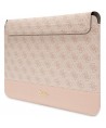Guess 4G Stripe Metal Logo case for a 14" laptop - pink