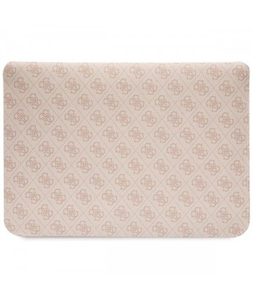 Guess 4G Stripe Metal Logo case for a 14" laptop - pink