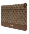 Guess 4G Stripe Metal Logo case for a 14" laptop - brown