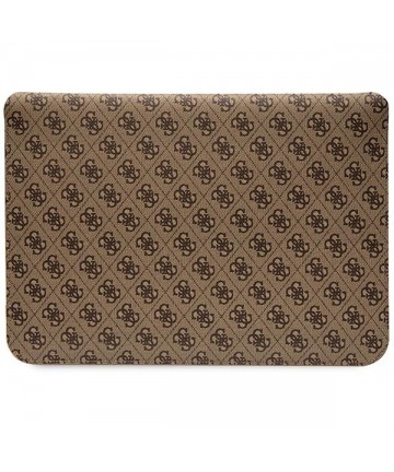 Guess 4G Stripe Metal Logo case for a 14" laptop - brown