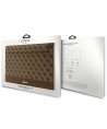 Guess 4G Stripe Metal Logo case for a 14" laptop - brown