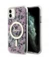 Guess GUHMN61HCFWSP iPhone 11 / Xr 6.1" pink/pink hardcase Flower MagSafe