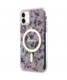 Guess GUHMN61HCFWSP iPhone 11 / Xr 6.1" pink/pink hardcase Flower MagSafe