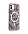 Guess GUHMN61HCFWSP iPhone 11 / Xr 6.1" pink/pink hardcase Flower MagSafe
