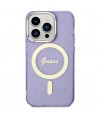 Guess GUHMN61HCMCGU iPhone 11 / Xr 6.1" purple/purple hardcase Glitter Gold MagSafe