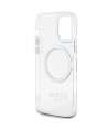 Guess Metal Outline Magsafe case for iPhone 12 / iPhone 12 Pro - silver