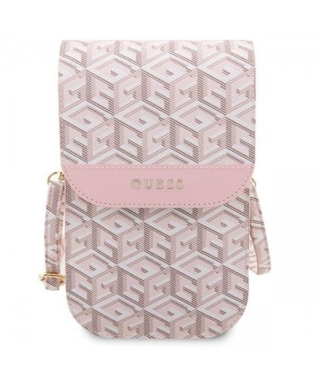 Guess Handbag GUWBHGCFSEP pink/pink GCube Stripe