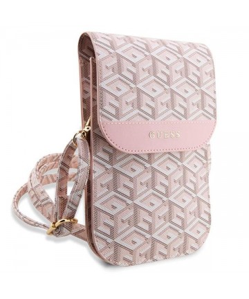 Guess Handbag GUWBHGCFSEP pink/pink GCube Stripe