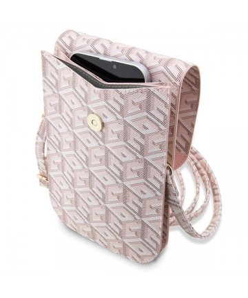 Guess Handbag GUWBHGCFSEP pink/pink GCube Stripe