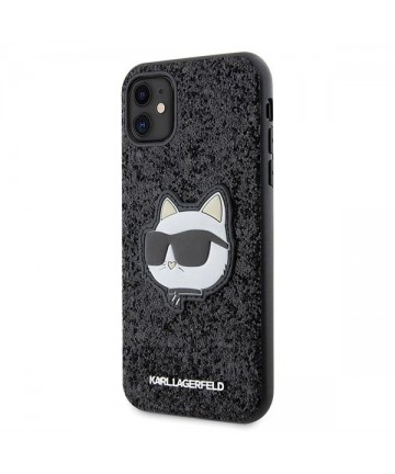 Karl Lagerfeld KLHCN61G2CPK iPhone 11 / Xr 6.1" black/black hardcase Glitter Choupette Patch
