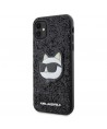 Karl Lagerfeld KLHCN61G2CPK iPhone 11 / Xr 6.1" black/black hardcase Glitter Choupette Patch