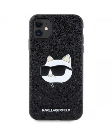 Karl Lagerfeld KLHCN61G2CPK iPhone 11 / Xr 6.1" black/black hardcase Glitter Choupette Patch