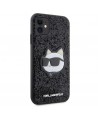 Karl Lagerfeld KLHCN61G2CPK iPhone 11 / Xr 6.1" black/black hardcase Glitter Choupette Patch