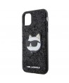 Karl Lagerfeld KLHCN61G2CPK iPhone 11 / Xr 6.1" black/black hardcase Glitter Choupette Patch