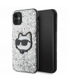 Karl Lagerfeld KLHCN61G2CPS iPhone 11 / Xr 6.1" silver/silver hardcase Glitter Choupette Patch