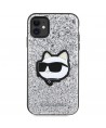 Karl Lagerfeld KLHCN61G2CPS iPhone 11 / Xr 6.1" silver/silver hardcase Glitter Choupette Patch