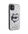 Karl Lagerfeld KLHCN61G2CPS iPhone 11 / Xr 6.1" silver/silver hardcase Glitter Choupette Patch