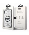 Karl Lagerfeld KLHCN61G2CPS iPhone 11 / Xr 6.1" silver/silver hardcase Glitter Choupette Patch