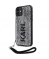 Karl Lagerfeld KLHCN61PSQRKS iPhone 11 / Xr 6.1" silver/silver hardcase Sequins Cord