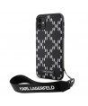 Karl Lagerfeld KLHCN61SAKLMBSK iPhone 11 / Xr 6.1" black/black hardcase Monogram Losange Saffiano