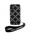 Karl Lagerfeld KLHCN61SAKLMBSK iPhone 11 / Xr 6.1" black/black hardcase Monogram Losange Saffiano