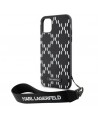 Karl Lagerfeld KLHCN61SAKLMBSK iPhone 11 / Xr 6.1" black/black hardcase Monogram Losange Saffiano