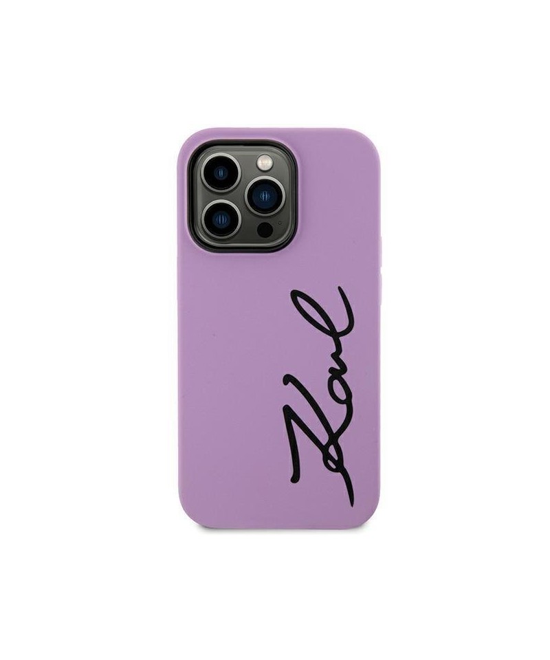 Karl Lagerfeld KLHCN61SKSVGU iPhone 11 / Xr 6.1" purple/purple hardcase Silicone Signature