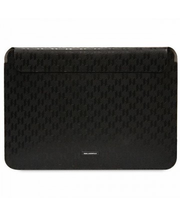 Karl Lagerfeld Saffiano Plaque case for a 14" laptop - black
