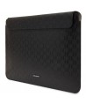 Karl Lagerfeld Saffiano Plaque case for a 14" laptop - black