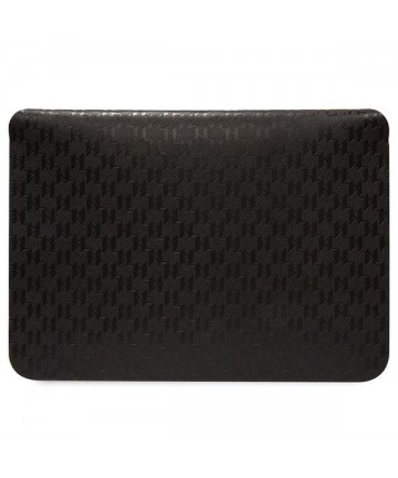 Karl Lagerfeld Saffiano Plaque case for a 14" laptop - black