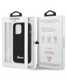Guess GUHCP13XLSLMGBK iPhone 13 Pro Max 6.7" black/black hardcase Silicone Script Gold Logo