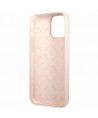 Guess GUHCP13XLSLMGLP iPhone 13 Pro Max 6.7" light pink/light pink hardcase Silicone Script Gold Logo