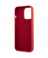 Guess GUHCP13XLSLMGRE iPhone 13 Pro Max 6.7" red/burgundy hard case Silicone Vintage Gold Logo