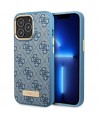 Guess GUHMP14LU4GPRB iPhone 14 Pro 6.1" blue/blue hard case 4G Logo Plate MagSafe