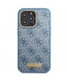 Guess GUHMP14LU4GPRB iPhone 14 Pro 6.1" blue/blue hard case 4G Logo Plate MagSafe