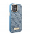 Guess GUHMP14LU4GPRB iPhone 14 Pro 6.1" blue/blue hard case 4G Logo Plate MagSafe