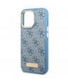 Guess GUHMP14LU4GPRB iPhone 14 Pro 6.1" blue/blue hard case 4G Logo Plate MagSafe