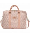 Guess GCube Stripes bag for a 16" laptop - pink