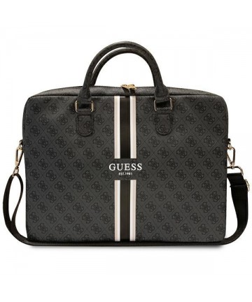 Guess 4G Printed Stripes bag for a 16" laptop - black